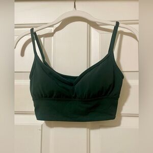 Lululemon green sports bra with pads size 6.